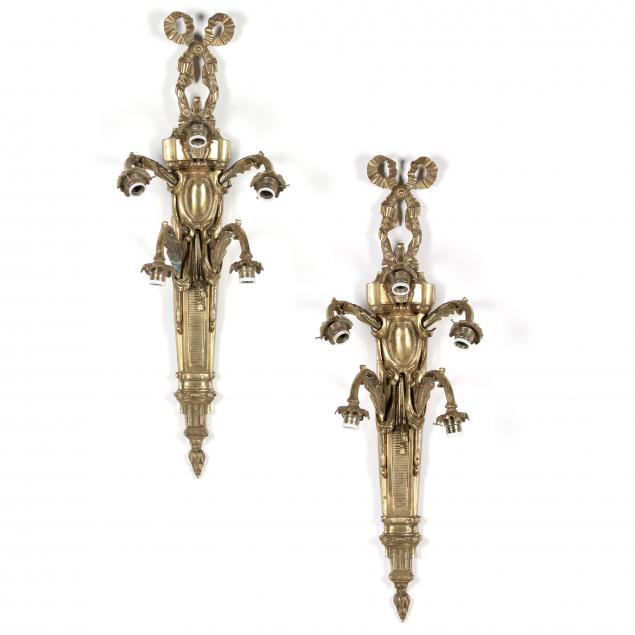 pair-of-french-empire-style-large-brass-sconces