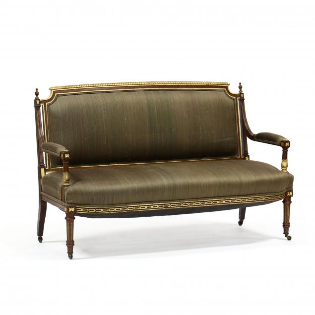 louis-xvi-style-parcel-gilt-mahogany-settee