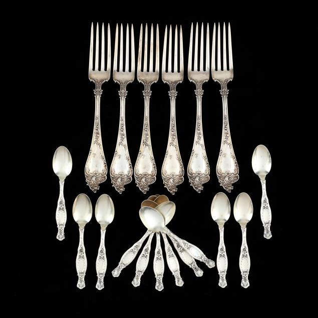 a-group-of-sterling-silver-dinner-forks-and-demitasse-spoons