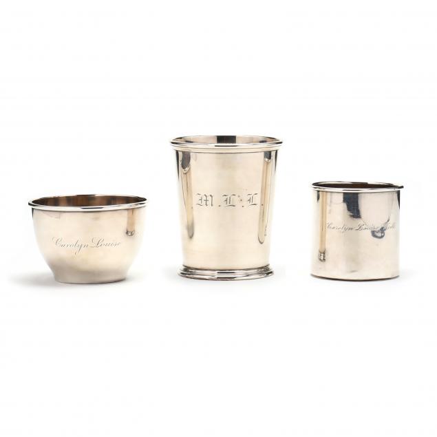 three-american-sterling-silver-cups