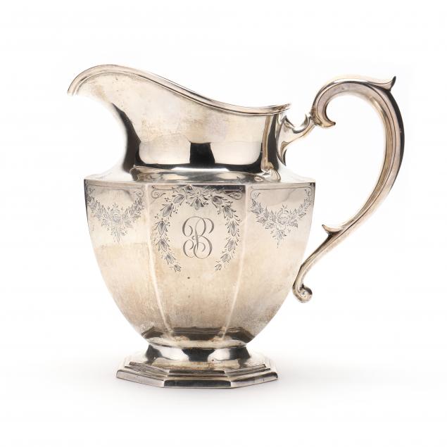 a-neoclassical-style-sterling-silver-water-pitcher