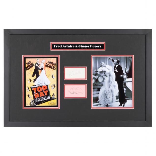 framed-fred-astaire-and-ginger-rogers-autograph-cuts