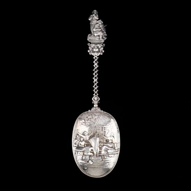 a-dutch-833-silver-figural-serving-spoon