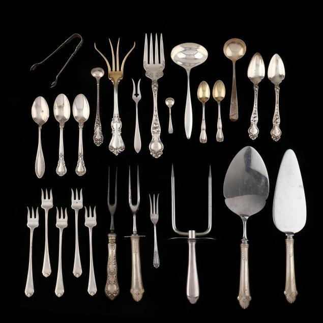 assorted-american-sterling-silver-flatware