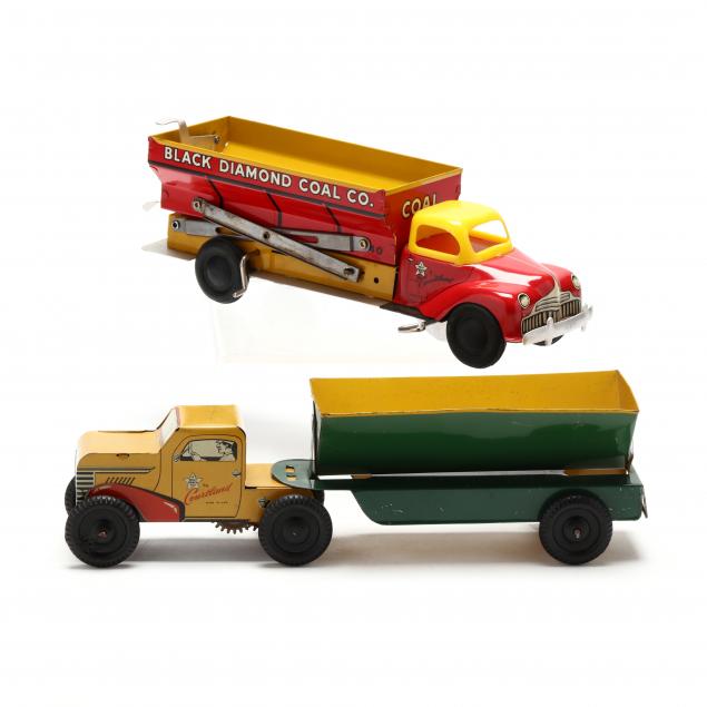 two-courtland-tin-litho-trucks