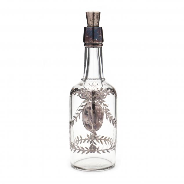 american-glass-decanter-with-sterling-silver-overlay