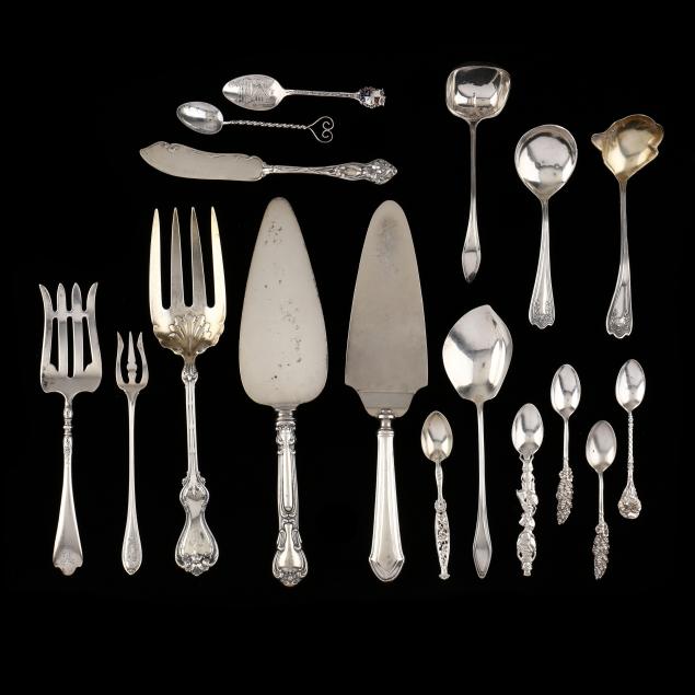 seventeen-assorted-sterling-silver-servers