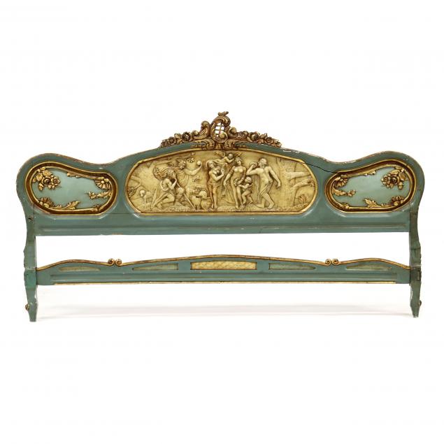 italianate-carved-and-painted-headboard