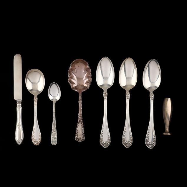 group-of-sterling-silver-flatware