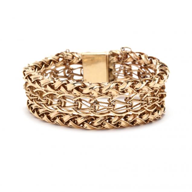 vintage-gold-woven-bracelet-zelman-friedman