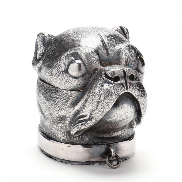 an-antique-silverplate-novelty-figural-inkwell-of-a-boxer-dog