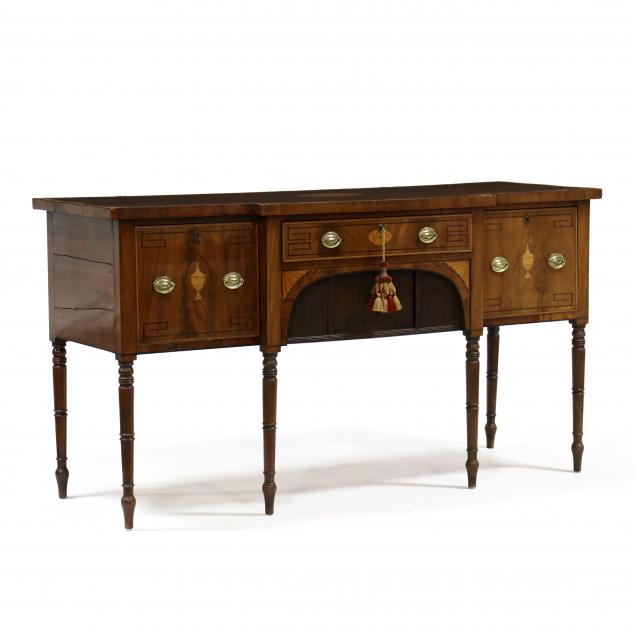 english-sheraton-inlaid-mahogany-sideboard