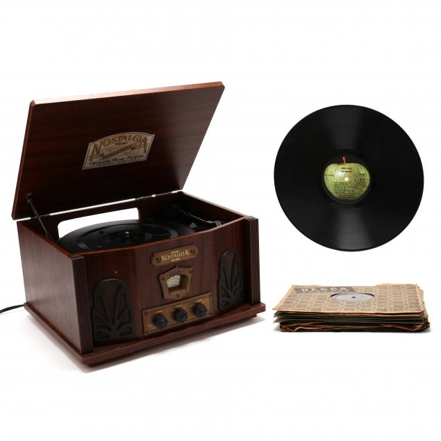 teac-nostalgia-record-player-am-fm-radio-and-twelve-78-rpm-records
