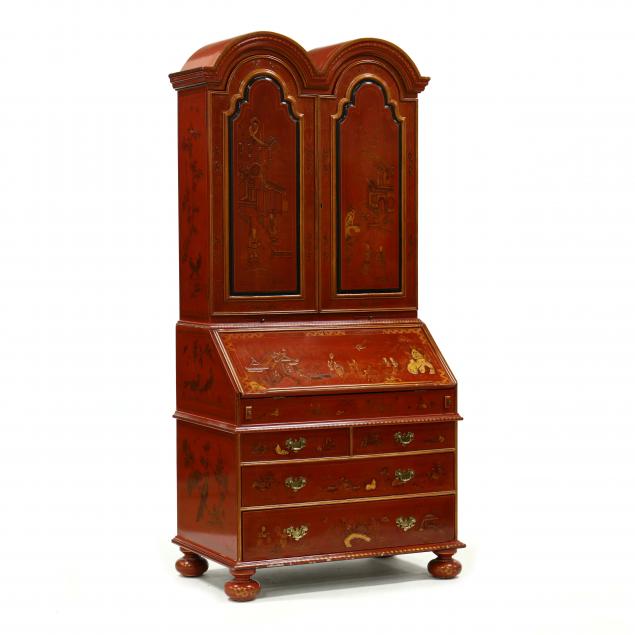 maitland-smith-chinoiserie-secretary-bookcase