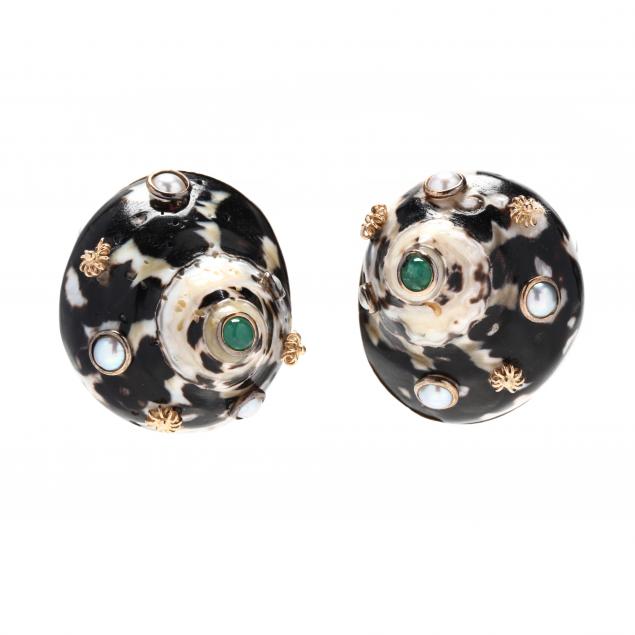 gold-and-gem-set-shell-earrings-maz