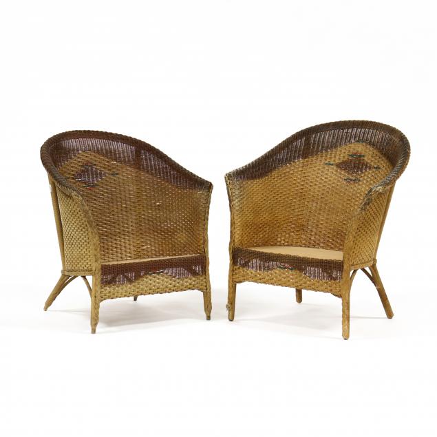 pair-of-vintage-wicker-barrel-back-armchairs