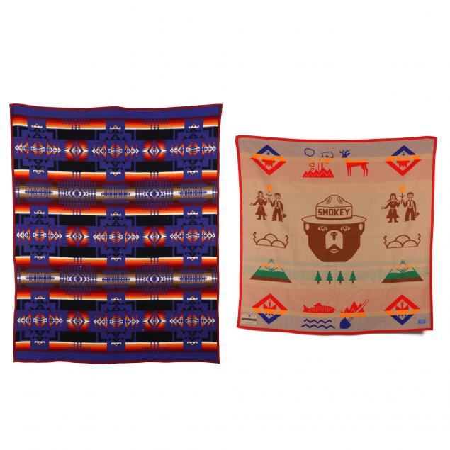 two-pendleton-southwestern-blankets