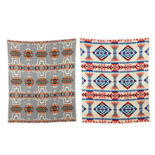 two-southwestern-pendleton-blankets