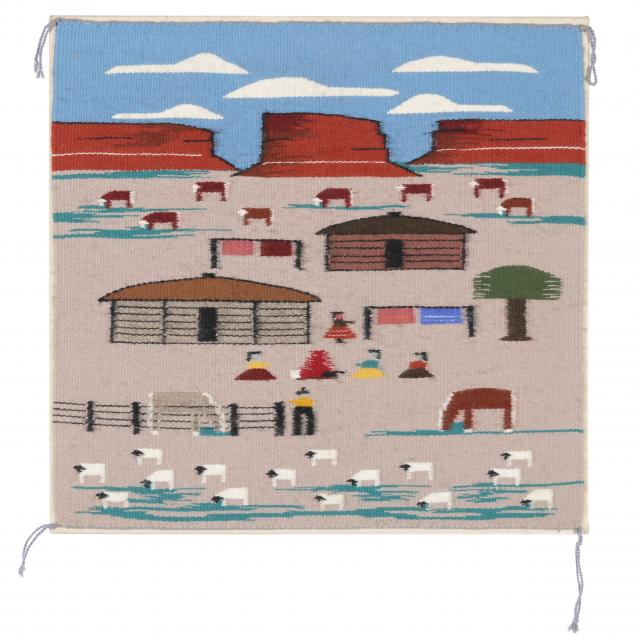 modern-needlepoint-rendition-of-a-southwestern-ranch