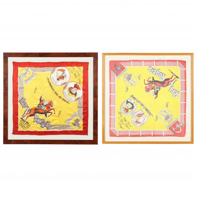 two-framed-roy-rogers-silk-bandanas