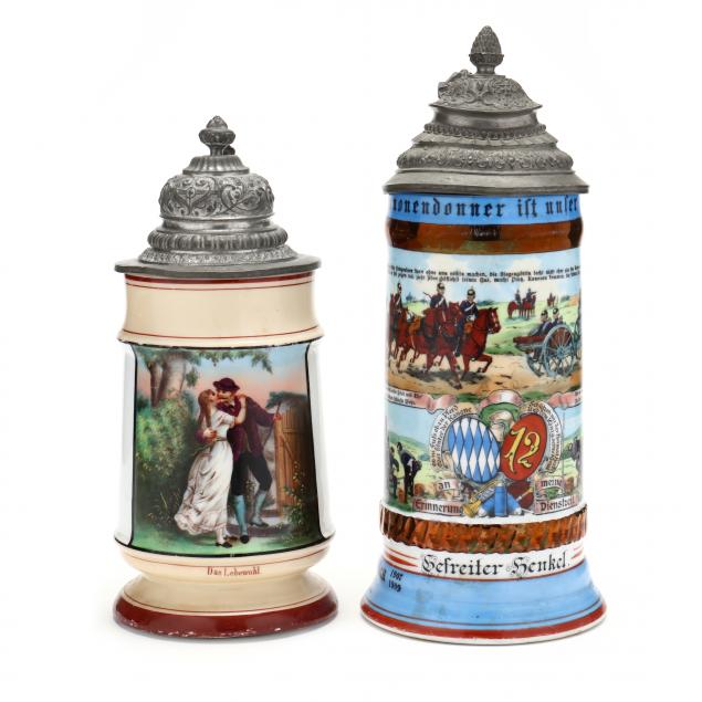 two-german-pewter-mounted-lithophane-steins