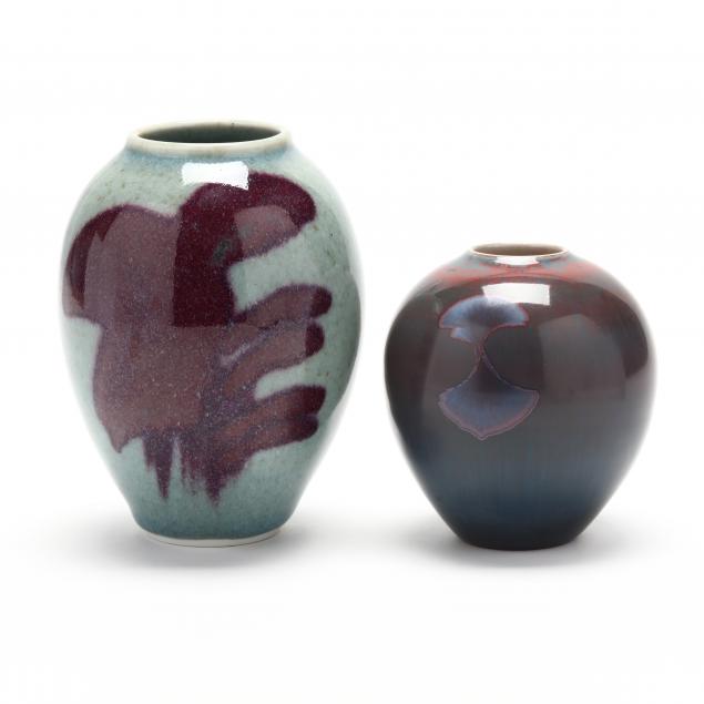 sid-oakley-nc-1932-2004-two-ceramic-vessels