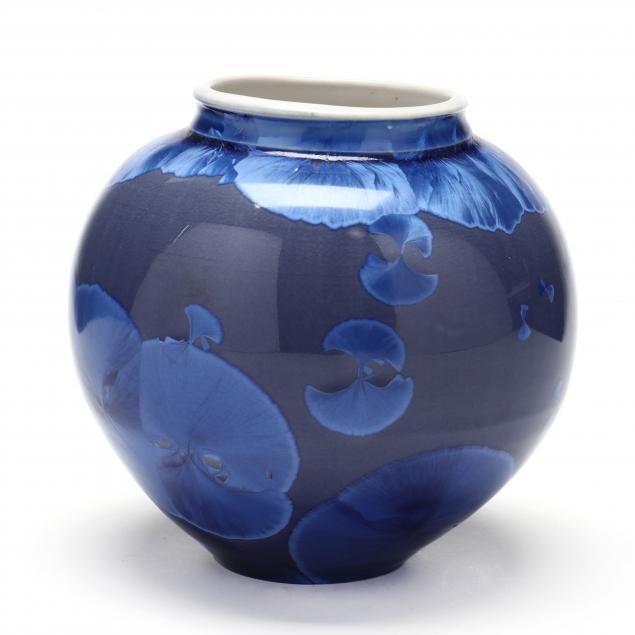 sid-oakley-nc-1932-2004-crystalline-glazed-vase