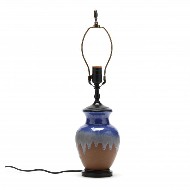 fulper-drip-glaze-pottery-table-lamp