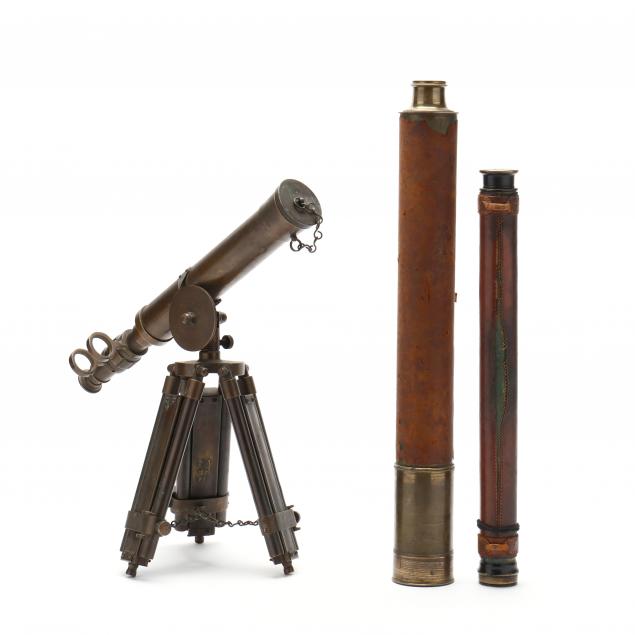 two-spyglasses-and-a-table-telescope