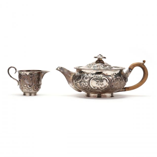 george-iii-silver-teapot-and-victorian-creamer