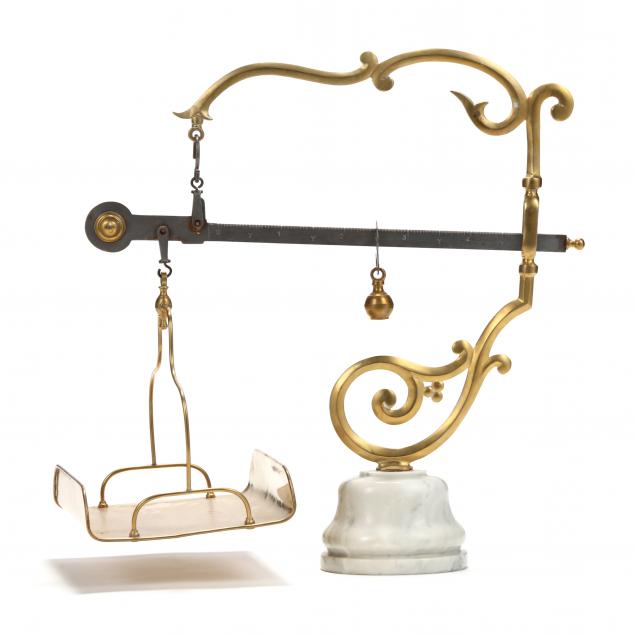 Antique Italian Brass and Marble Scale, Signed (Lot 117 - The New Year's  Estate AuctionJan 6, 2022, 10:00am)