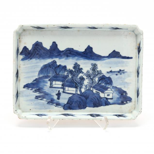 a-chinese-porcelain-blue-and-white-small-tray