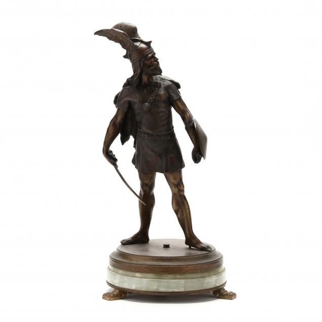 bronze-model-of-a-viking-warrior