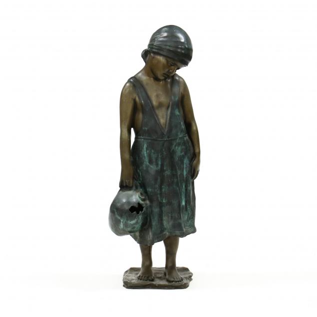 after-vincenzo-aurisiccio-italy-1855-1926-bronze-fountain-of-a-young-girl-holding-jug