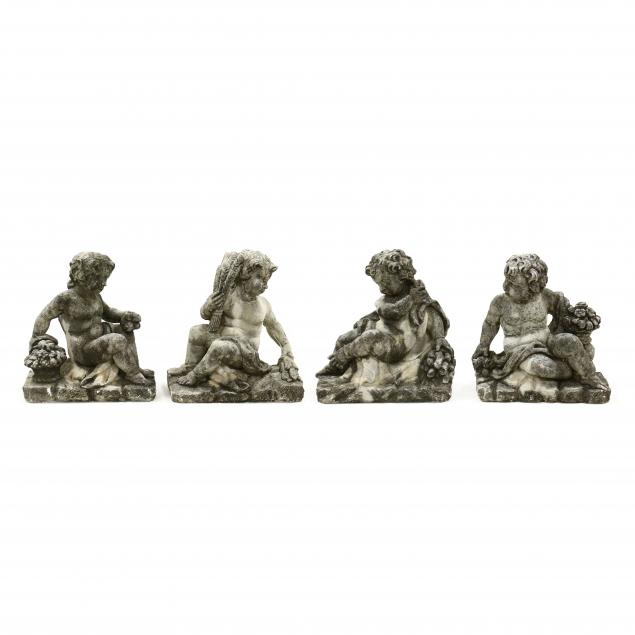 four-cast-stone-garden-statues-of-putti