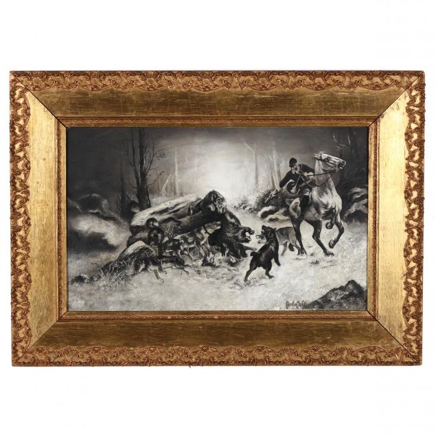 john-wilcox-american-19th-century-a-wild-boar-hunt