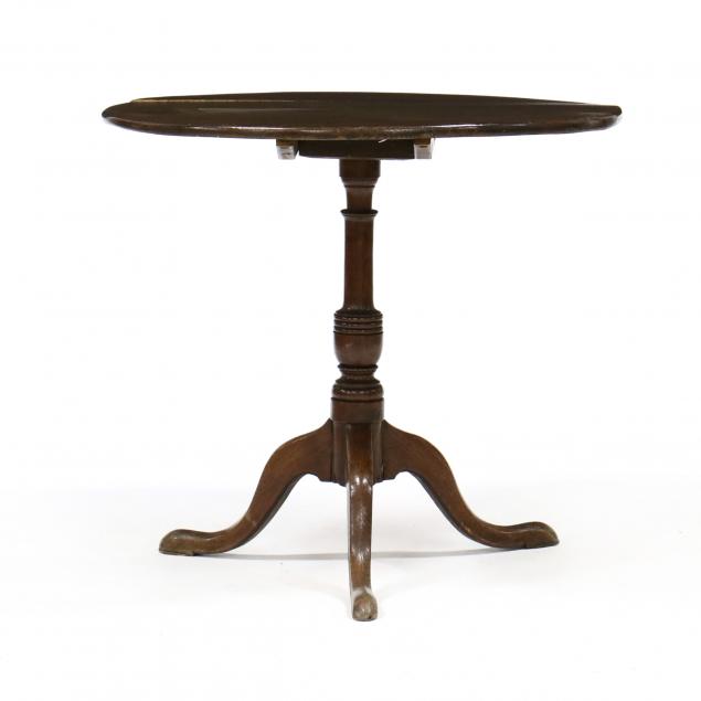 antique-english-queen-anne-style-oak-tilt-top-tea-table