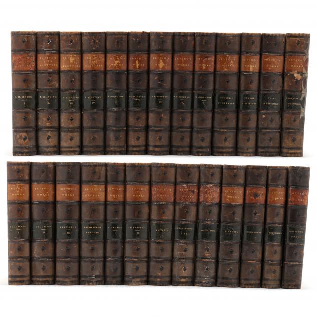 washington-irving-collection-of-sixteen-works-in-26-volumes
