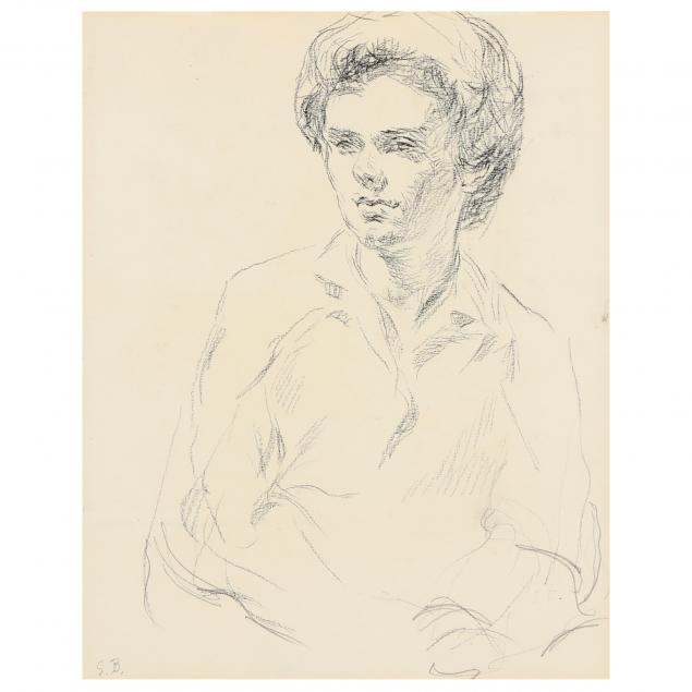 sarah-blakeslee-american-1912-2005-portrait-sketch-of-a-woman