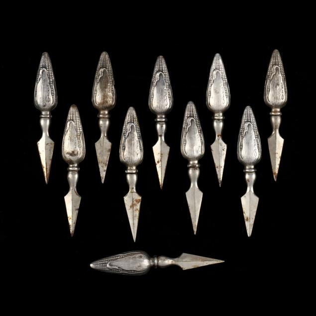 five-pairs-of-sterling-silver-corn-cob-holders