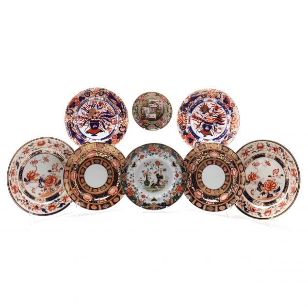 selection-of-eight-english-ironstone-plates