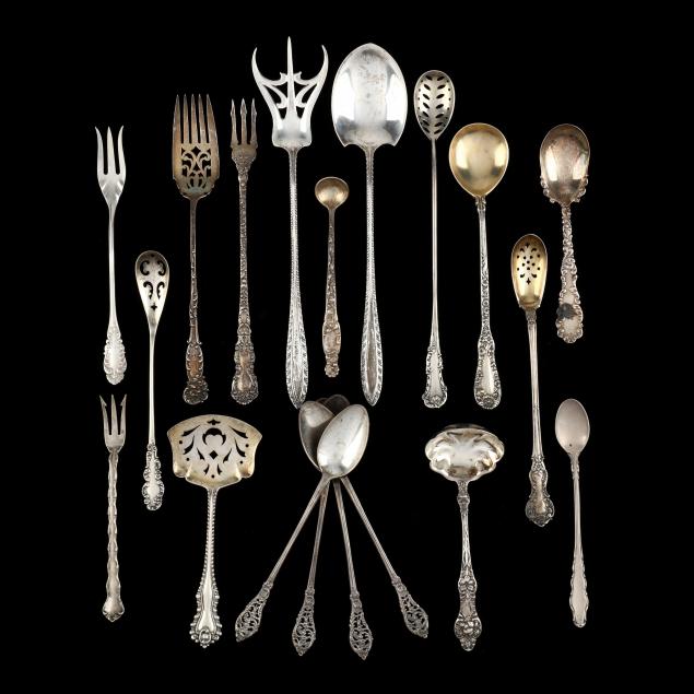 a-grouping-of-american-sterling-silver-flatware