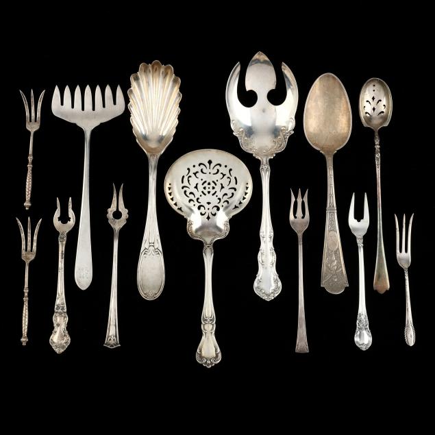 a-grouping-of-american-sterling-silver-servers