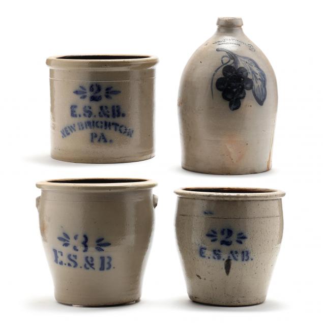 four-salt-glazed-stoneware-storage-crocks