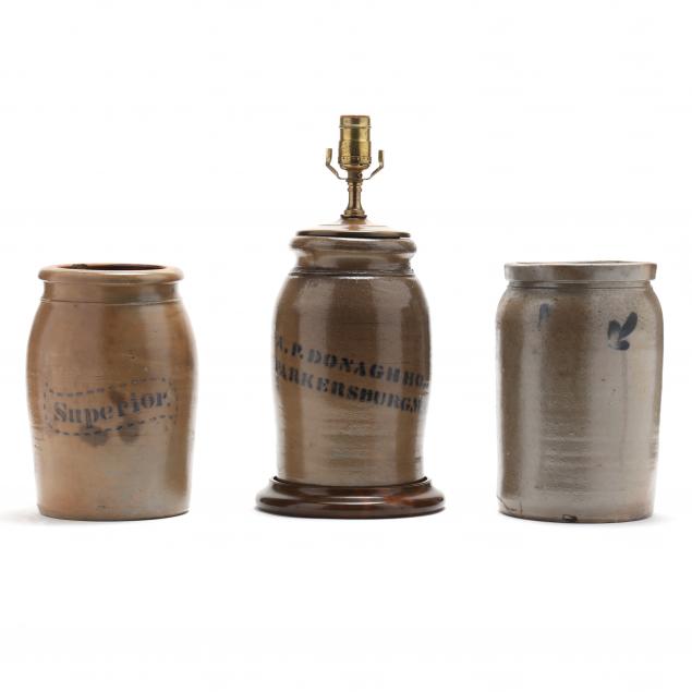 three-cylindrical-stoneware-storage-jars