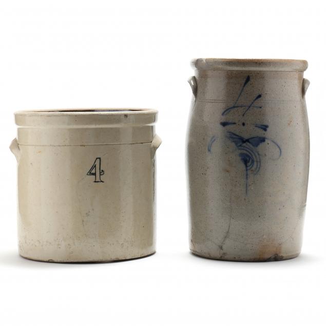 two-antique-stoneware-crocks