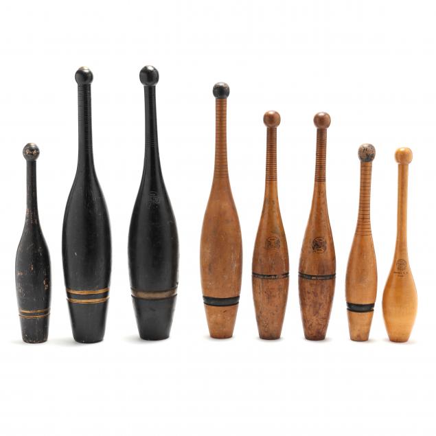 eight-vintage-wooden-indian-clubs-for-exercise