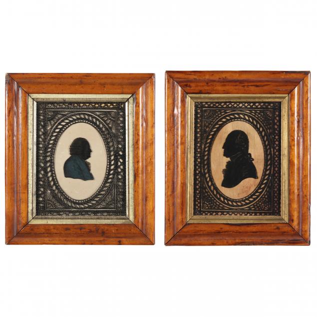 two-antique-reverse-painting-on-glass-silhouettes-of-historical-figures