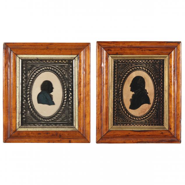 two-antique-reverse-painting-on-glass-silhouettes-of-historical-figures