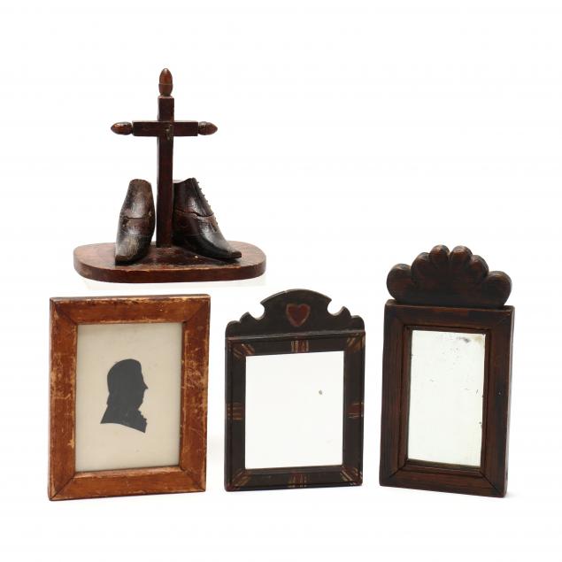 grouping-of-diminutive-antique-mirrors-and-accessories